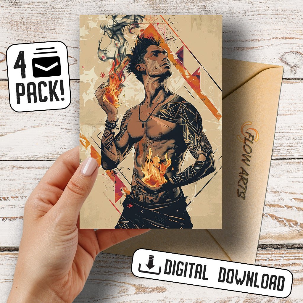 Wildfire Whispers Greeting Card Set - Digital Download