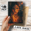 Eternal Fire Spark Greeting Card Set - Digital Download